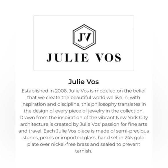 Julie Vos NWT authentic rare luxury minimalist pearl CZ drop statement earrings - Picture 4 of 17